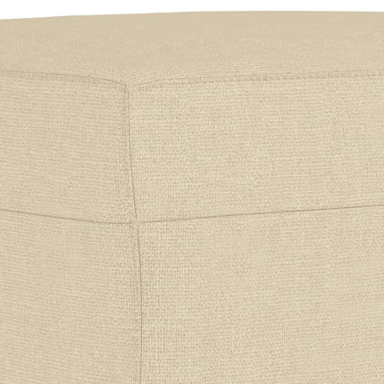 sofasæt 3 dele med hynder stof cremefarvet