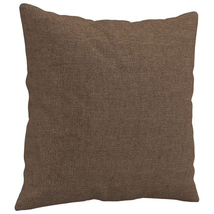 sofasæt 2 dele med puder stof brun