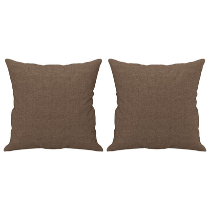 sofasæt 2 dele med puder stof brun