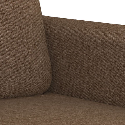 sofasæt 2 dele med puder stof brun