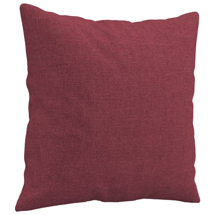 sofasæt 2 dele med puder stof vinrød