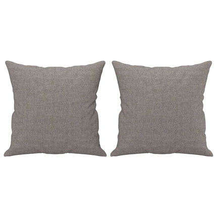 sofasæt 2 dele med puder stof gråbrun