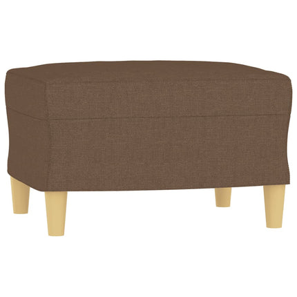 sofasæt 3 dele med puder stof brun