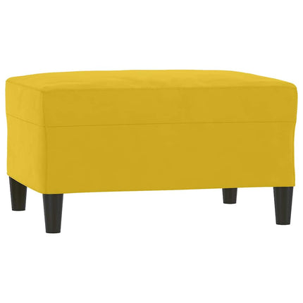 sofasæt 4 dele med hynder velour gul