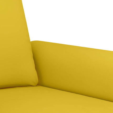 sofasæt 4 dele med hynder velour gul