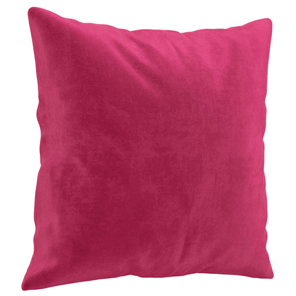 sofasæt 3 dele med puder velour vinrød