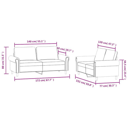 sofasæt 2 dele med hynder velour mørkegrøn