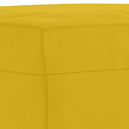 sofasæt 3 dele med hynder velour gul