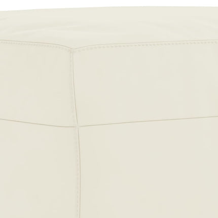 sofasæt 3 dele med hynder velour cremefarvet