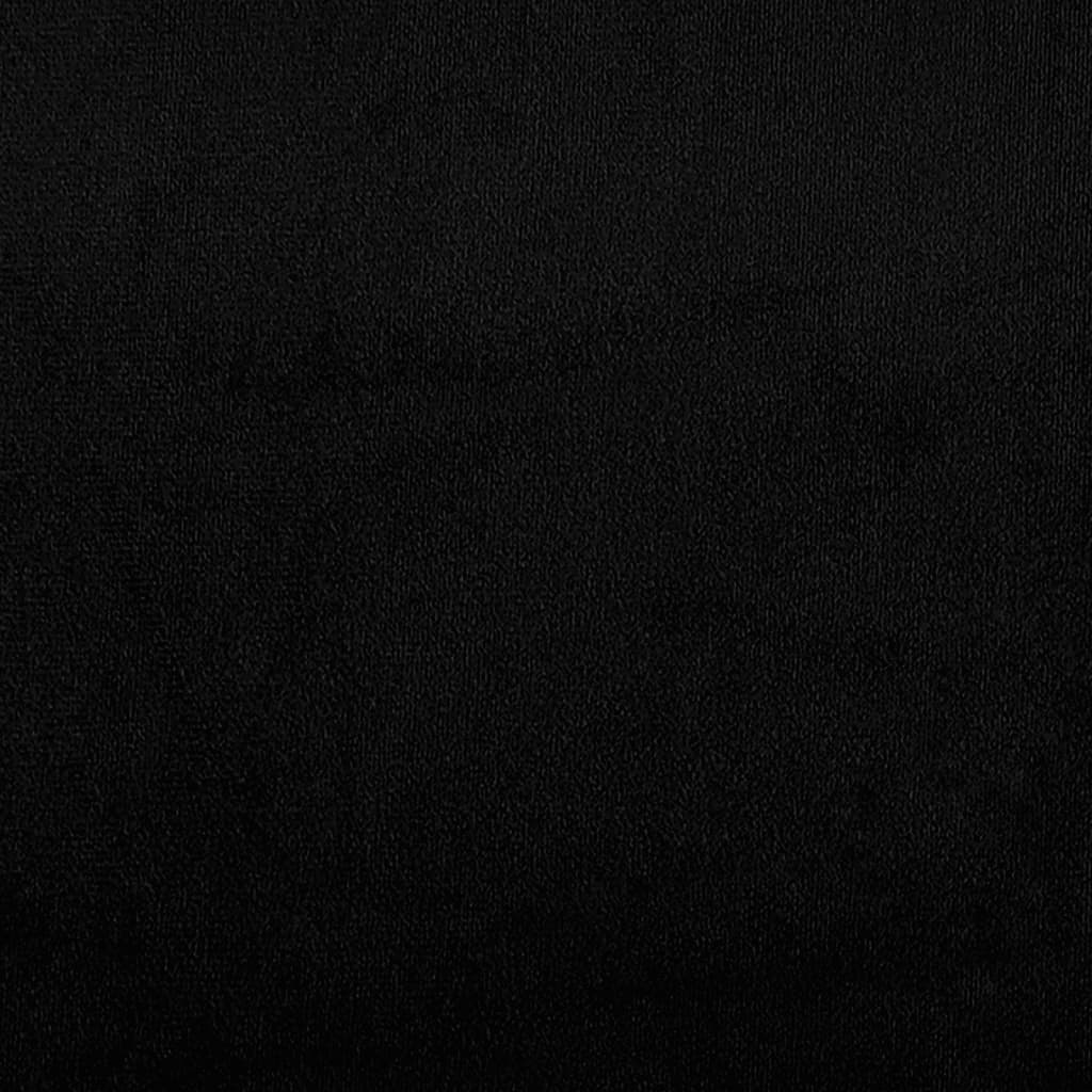 sofasæt 3 dele med hynder mikrofiberstof sort