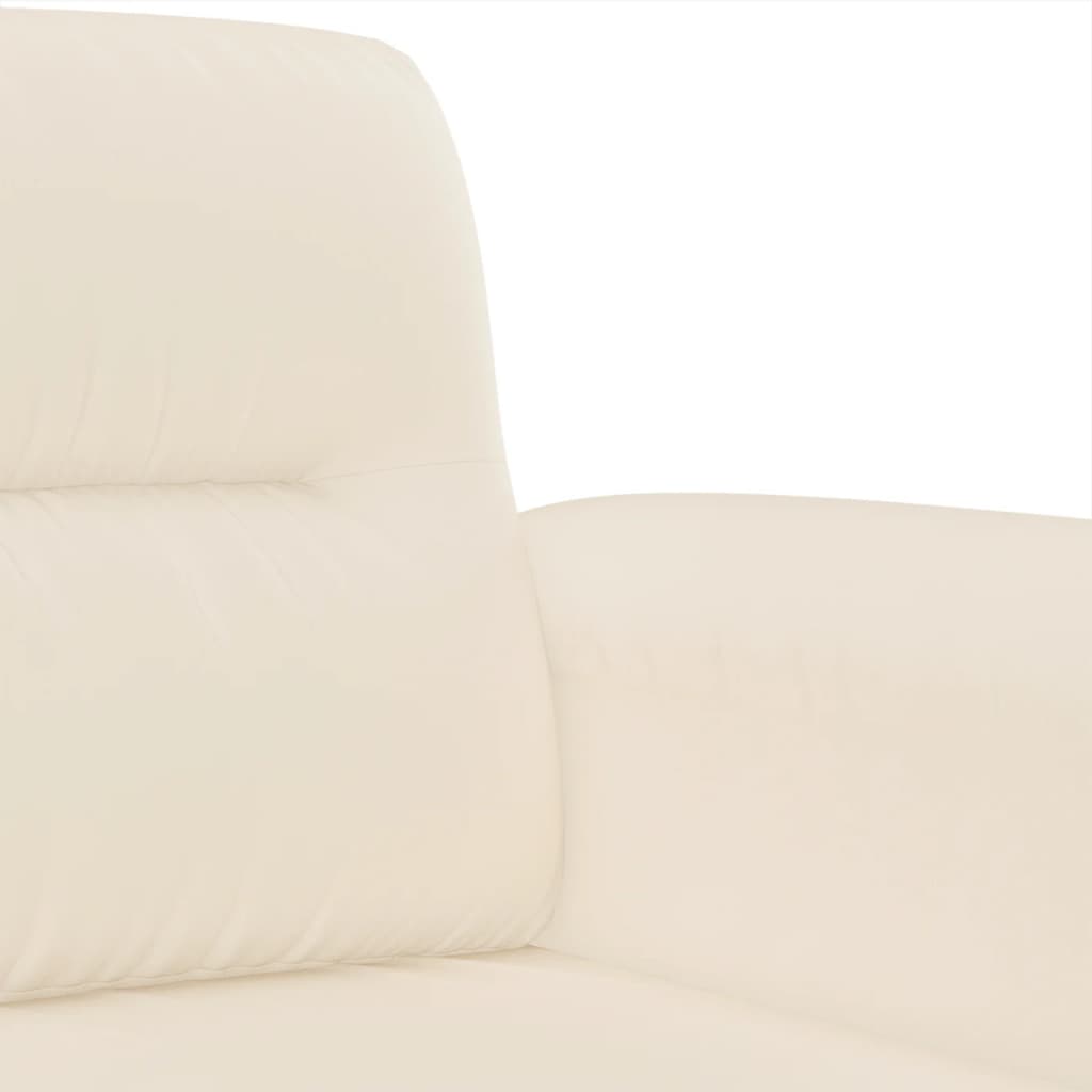 sofasæt 4 dele med hynder mikrofiberstof beige