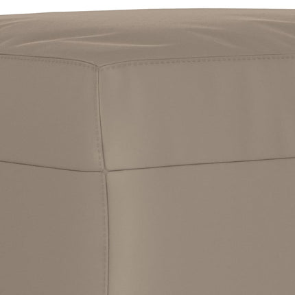 sofasæt 4 dele med puder mikrofiberstof gråbrun