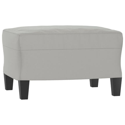 sofasæt 4 dele med puder mikrofiberstof lysegrå