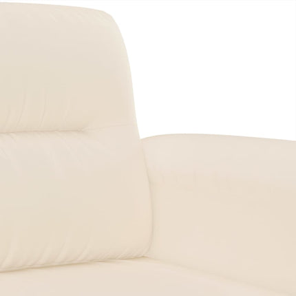 sofasæt 2 dele med puder mikrofiberstof beige