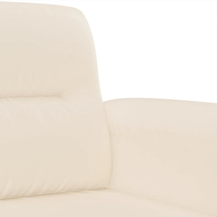 sofasæt 2 dele med hynder mikrofiberstof beige