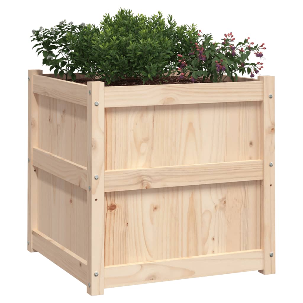 plantekasse 60x60x60 cm massivt fyrretræ