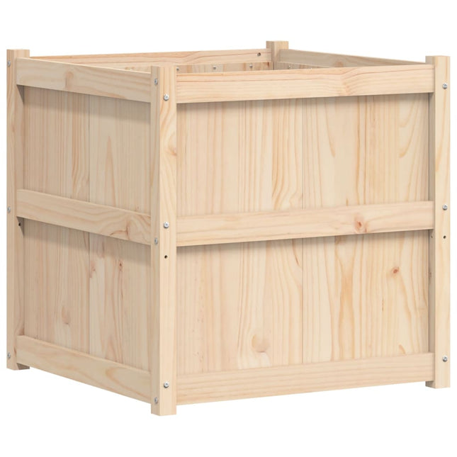 plantekasse 70x70x70 cm massivt fyrretræ