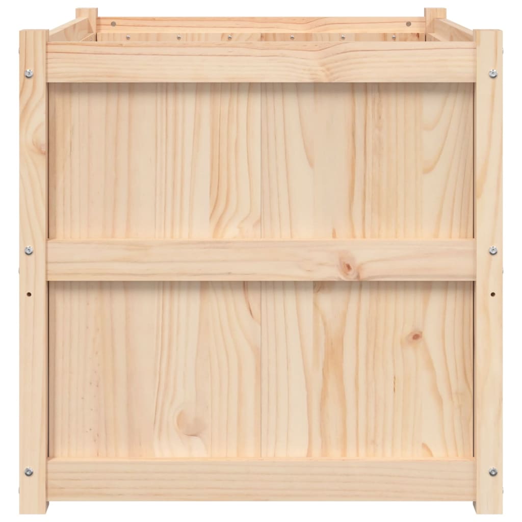 plantekasse 70x70x70 cm massivt fyrretræ