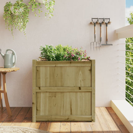 plantekasse 70x70x70 cm imprægneret fyrretræ