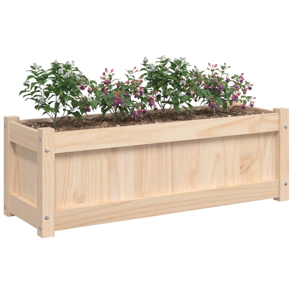 plantekasse 90x31x31 cm massivt fyrretræ