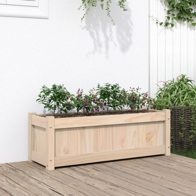 plantekasse 90x31x31 cm massivt fyrretræ