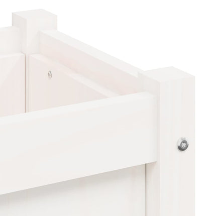 plantekasse 90x31x31 cm massivt fyrretræ hvid