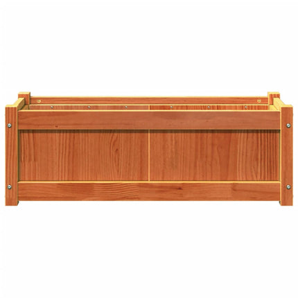 plantekasse 90x31x31 cm massivt fyrretræ gyldenbrun