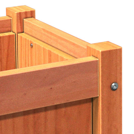 plantekasse 90x31x31 cm massivt fyrretræ gyldenbrun