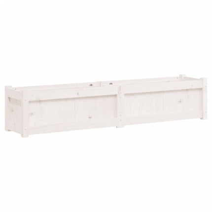 plantekasse 150x31x31 cm massivt fyrretræ hvid