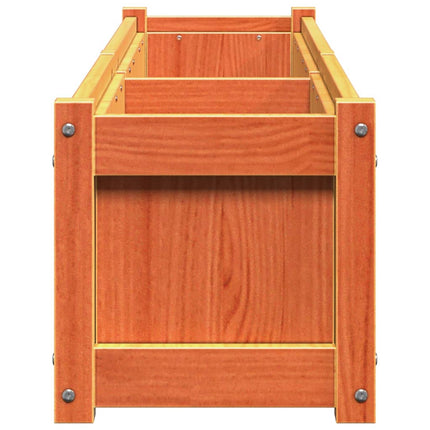 plantekasse 150x31x31 cm massivt fyrretræ gyldenbrun
