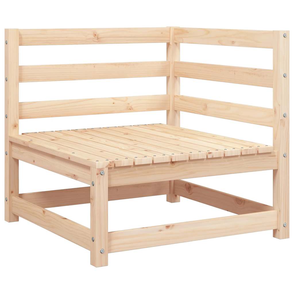 hjørnemodul til havesofa 70x70x76 cm massivt fyrretræ