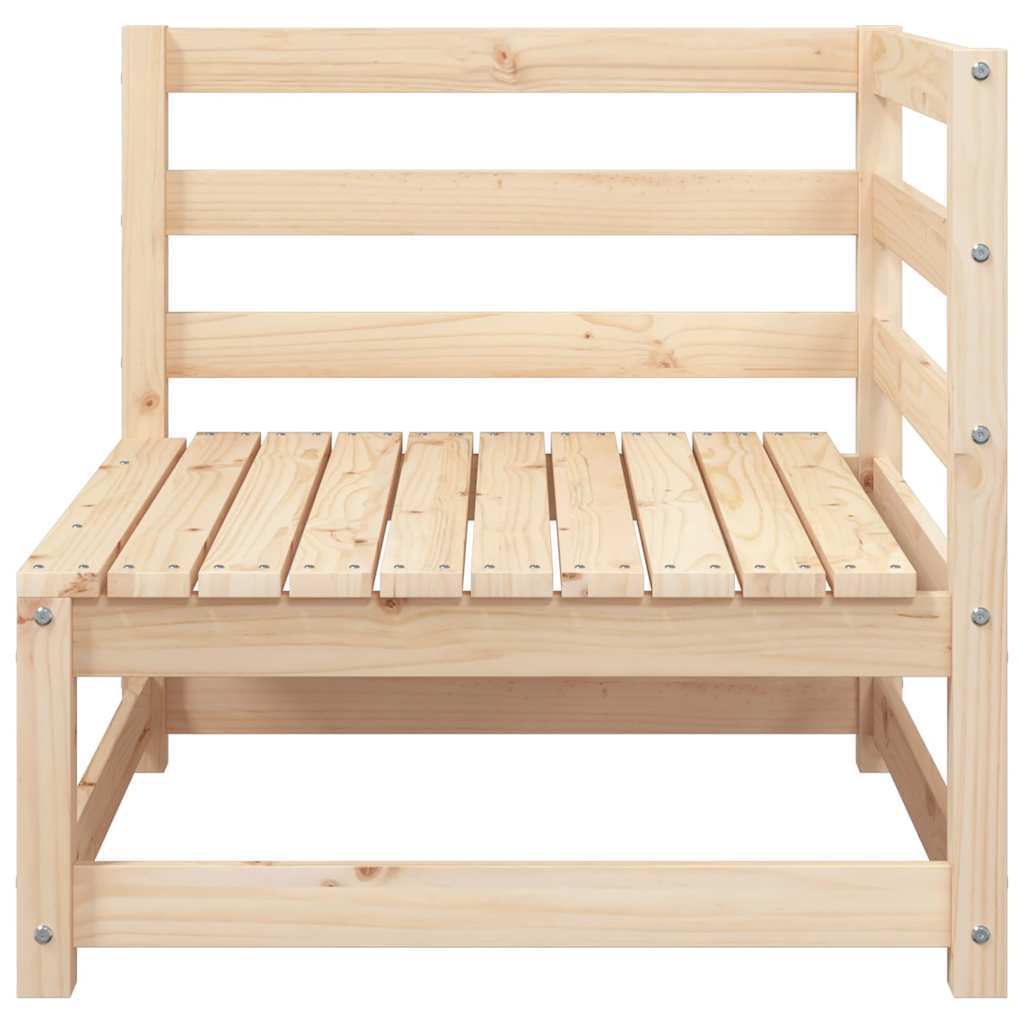 hjørnemodul til havesofa 70x70x76 cm massivt fyrretræ