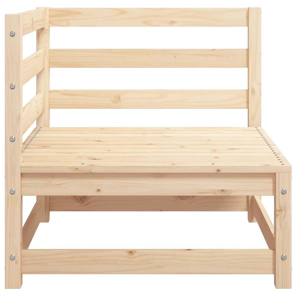 hjørnemodul til havesofa 70x70x76 cm massivt fyrretræ
