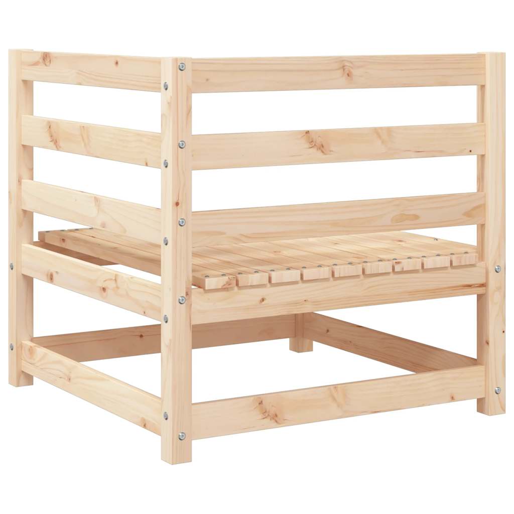 hjørnemodul til havesofa 70x70x76 cm massivt fyrretræ