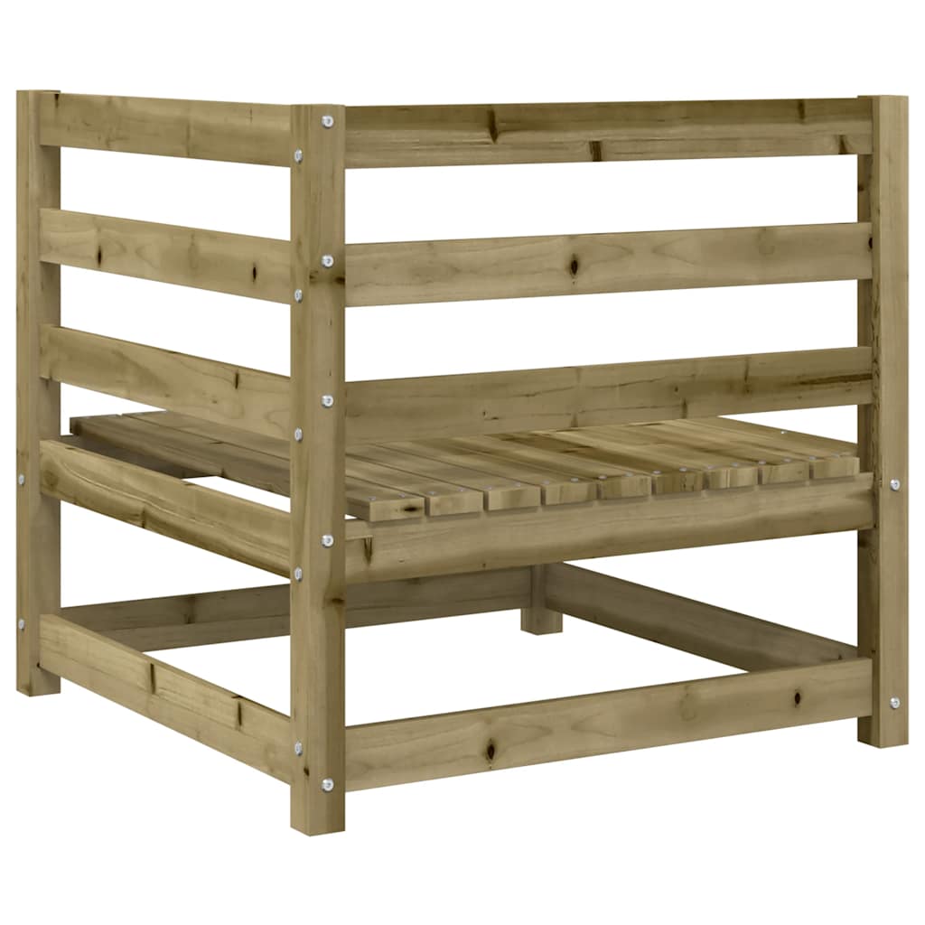 hjørnemodul til havesofa 70x70x67 cm imprægneret fyrretræ