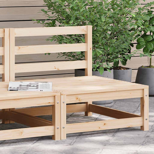 sofamodul til havesofa 70x70x67 cm uden armlæn massivt fyrretræ
