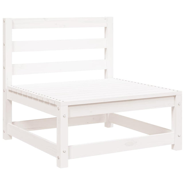 sofamodul til havesofa 70x70x67 cm uden armlæn massivt fyr hvid