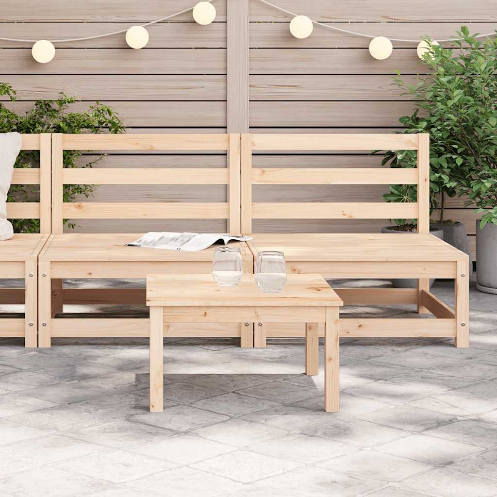 sofamoduler 2 stk. 70x70x67 cm uden armlæn massivt fyr