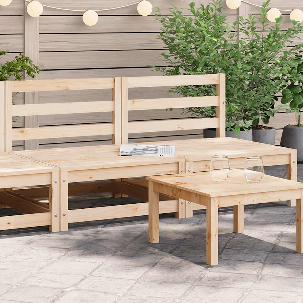 sofamoduler 2 stk. 70x70x67 cm uden armlæn massivt fyr