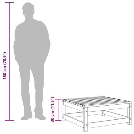 haveskammel 70x70x30 cm imprægneret fyrretræ