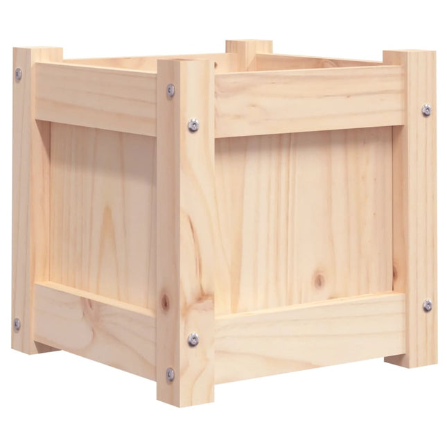 plantekasse 31x31x31 cm massivt fyrretræ