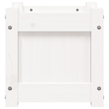 plantekasse 31x31x31 cm massivt fyrretræ hvid