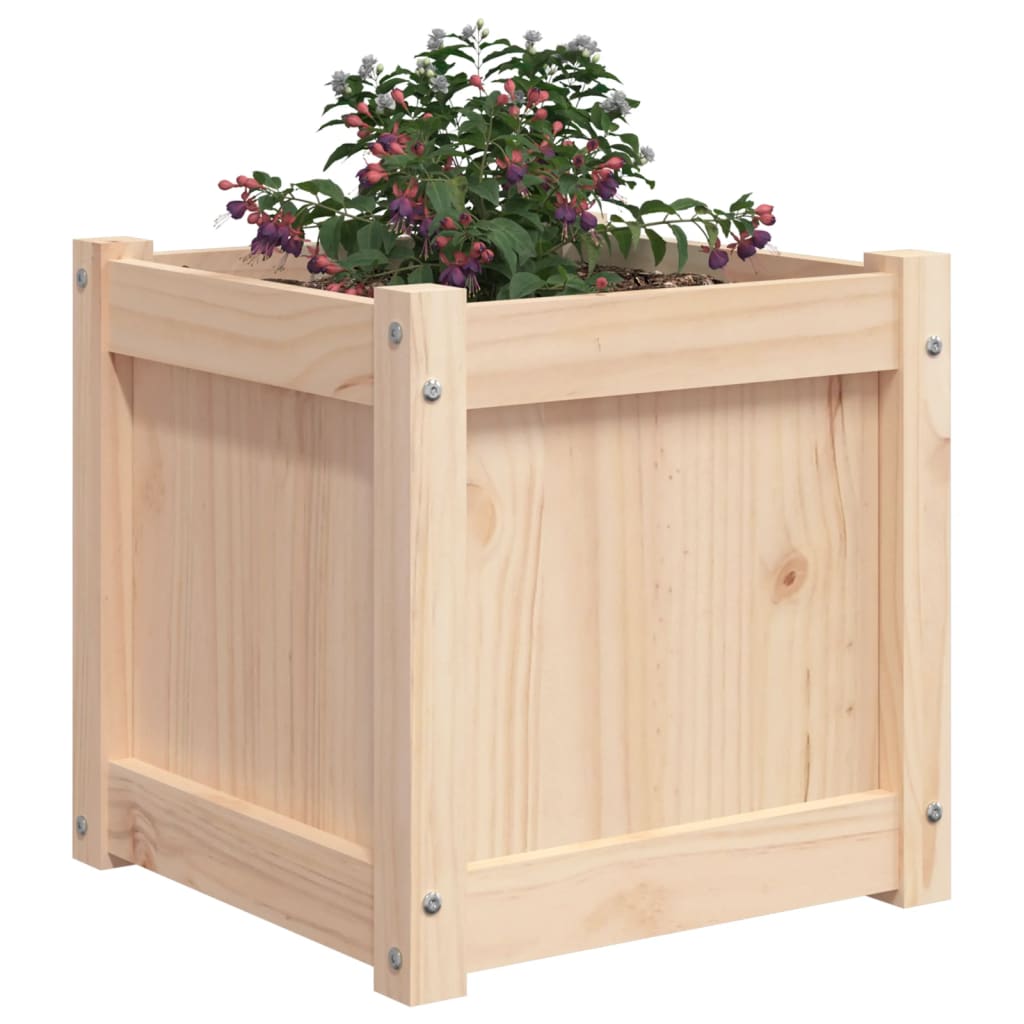 plantekasse 40x40x40 cm massivt fyrretræ