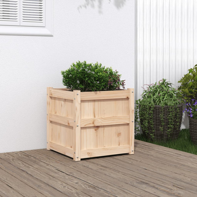 plantekasse 50x50x50 cm massivt fyrretræ