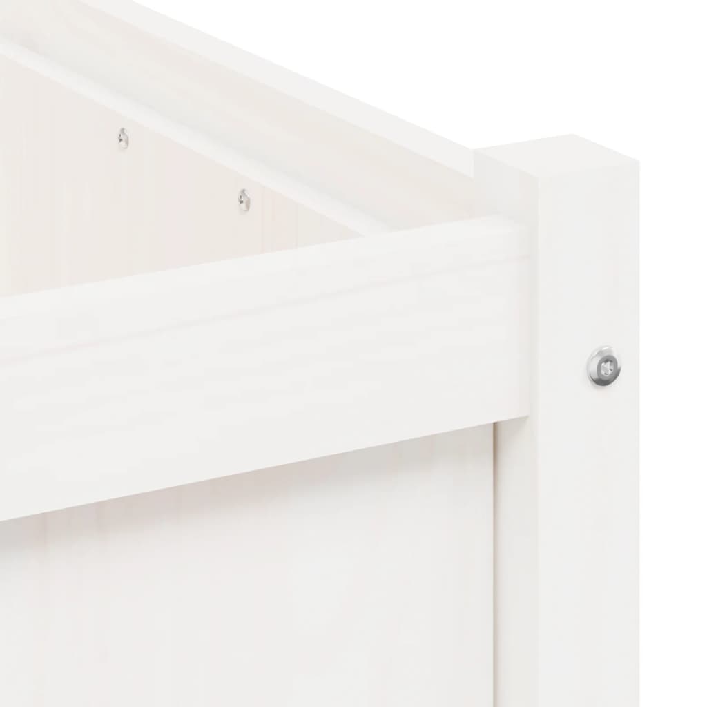 plantekasse 50x50x50 cm massivt fyrretræ hvid