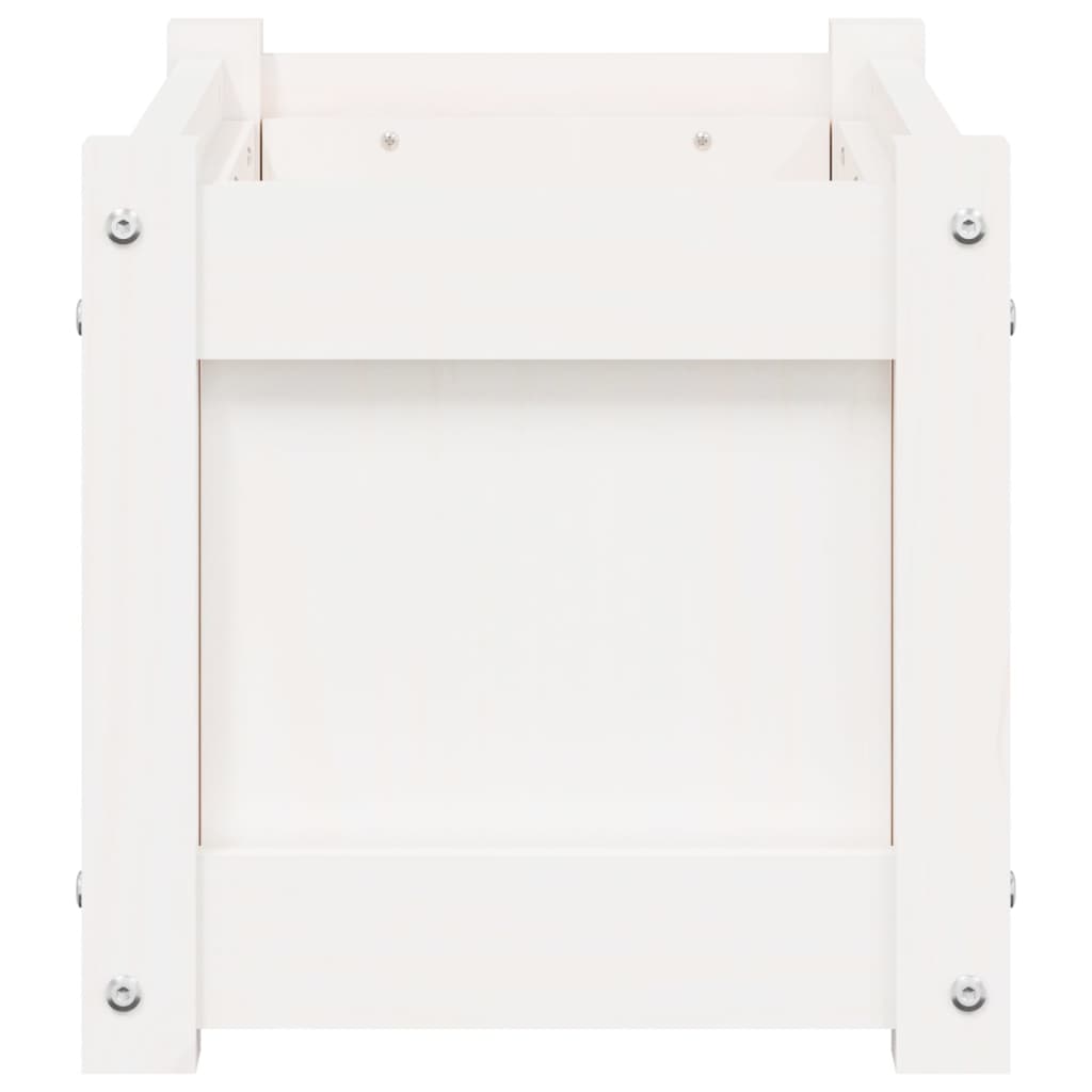 plantekasser 2 stk. massivt fyrretræ hvid