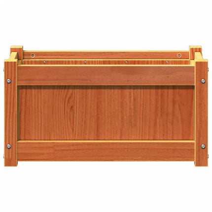 plantekasse 60x31x31 cm massivt fyrretræ gyldenbrun