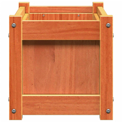 plantekasse 60x31x31 cm massivt fyrretræ gyldenbrun