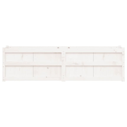 plantekasse 180x50x50 cm massivt fyrretræ hvid