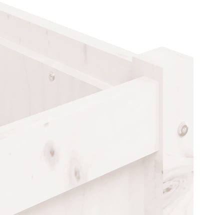 plantekasse 180x50x50 cm massivt fyrretræ hvid